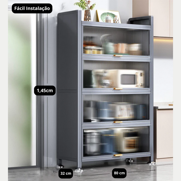 [PAGUE 1 LEVE 2] Armário FlexHome de Aço Multifuncional