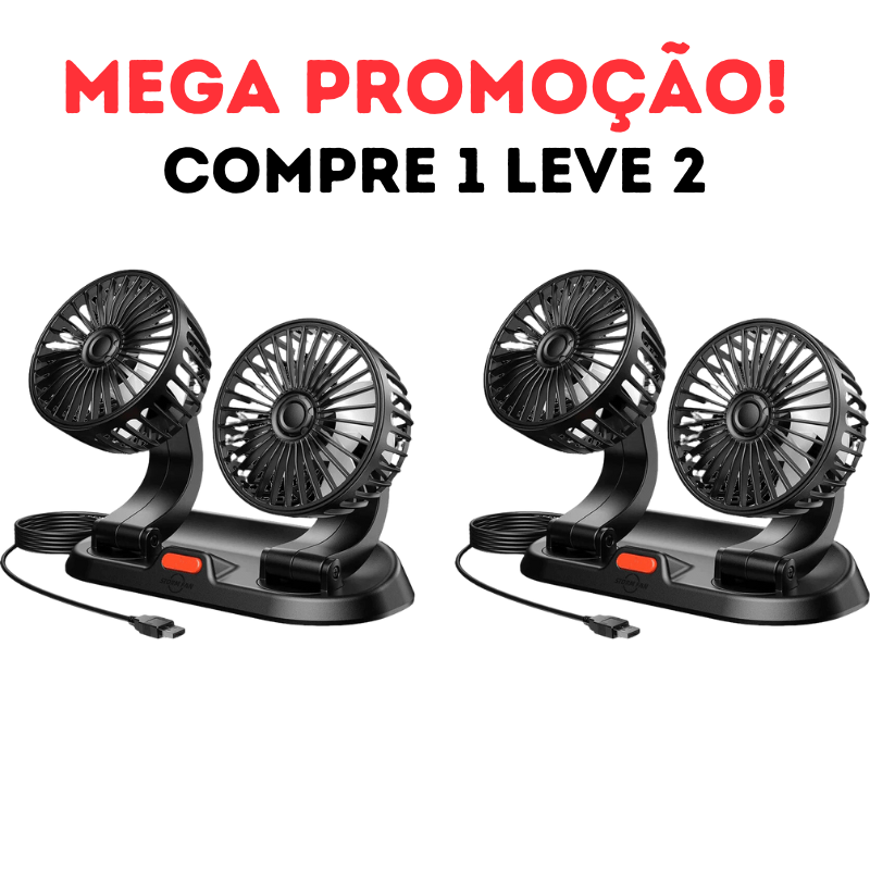 COMPRE 1 LEVE 2 Ventilador Duplo para Carros - AirDuo®️