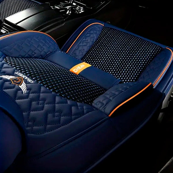 Kit Capa Banco de Carro Completo em Couro Legítimo Italian + BRINDE: Kit Tapete Completo