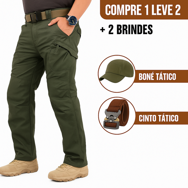 [COMPRE 1 LEVE 2] Calça Tática Steel + [Brindes Exclusivos]