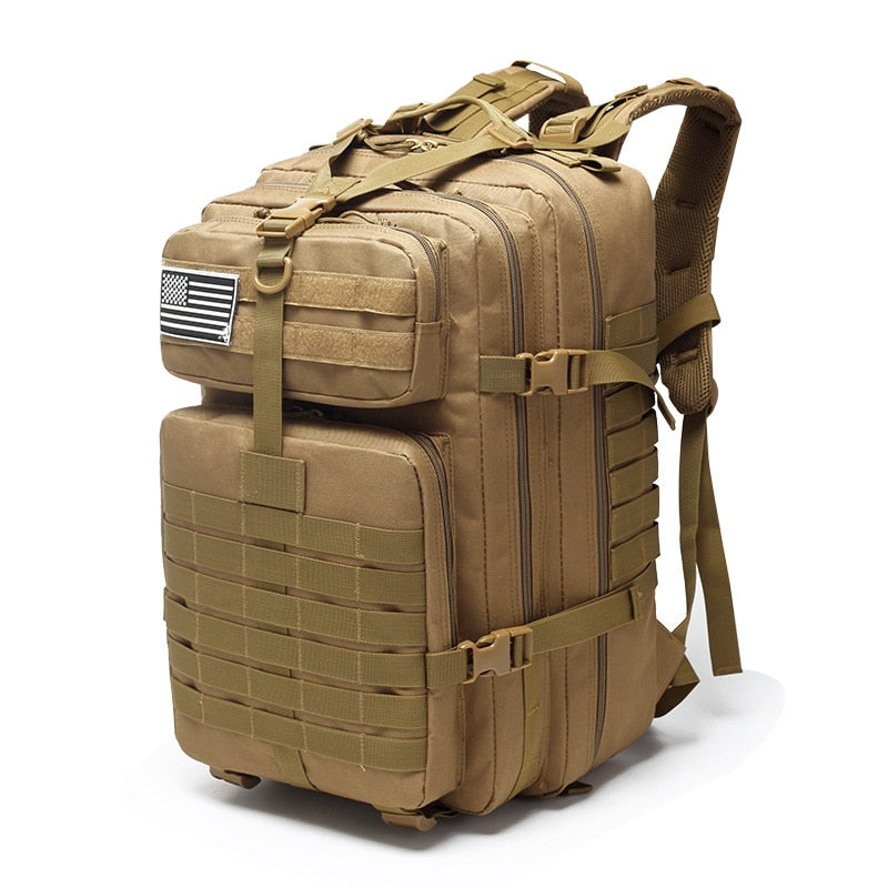 Mochila Tática Militar Areia 50L