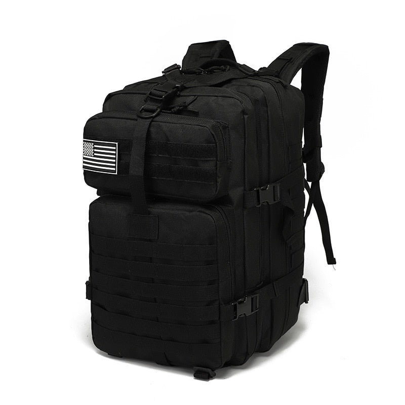 Mochila Tática Militar Preta 50L