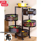 [Leve 2 Pague 1] Fruteira Articulada Multiuso 5 em 1 + BRINDE: Porta Tempero Giratório